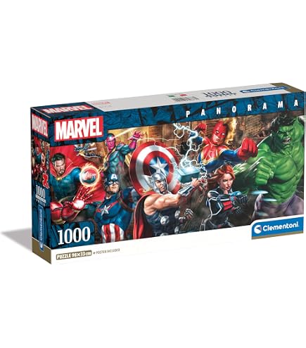 Amazon.com: Clementoni Marvel 1000-Piece Jigsaw Puzzle - Adult